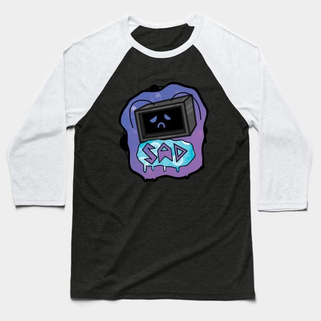 FNF. Hex emoji sad Baseball T-Shirt by Abrek Art